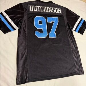 Detroit Lions Aidan Hutchinson #97 Black and Blue Men's Shirt/Jersey Size L. NEW